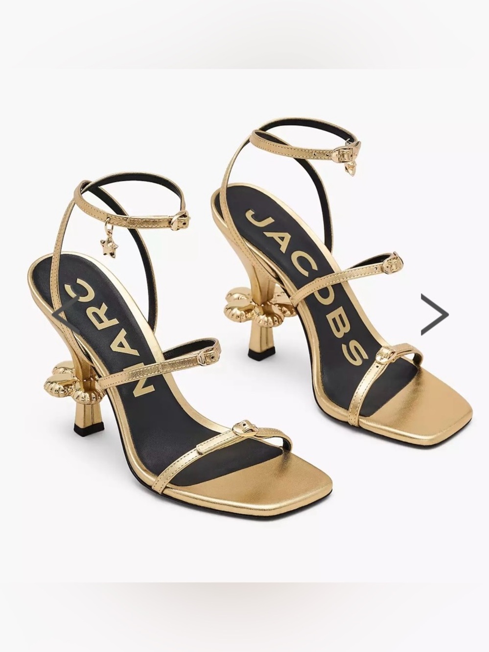 Marc Jacobs Daisy Heel Strappy Sandals Size EU 37 | US 7 | NIB